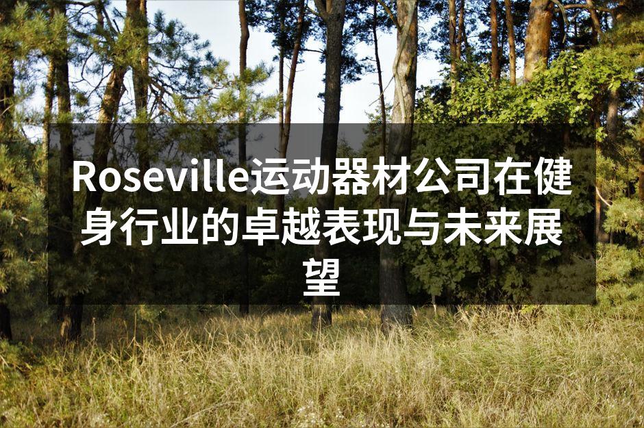 Roseville新款智能健身器材